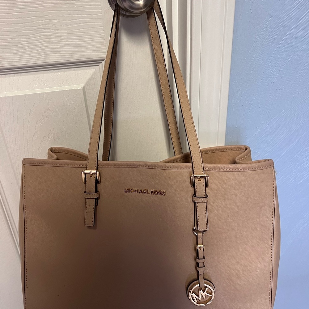 Michael Kors Tan Saffiano Leather Tote